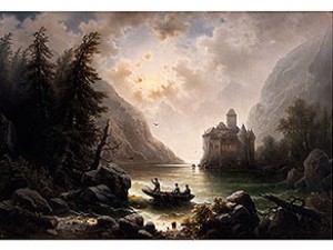 Mondnacht Am Genfer See by Albert RIEGER
