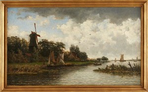 Motiv Från Dordrecht by Cornelis Johannes De VOGEL