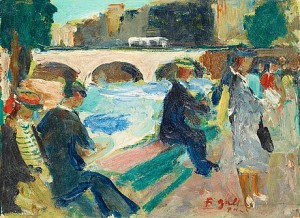 People By The Seine by Francois GALL