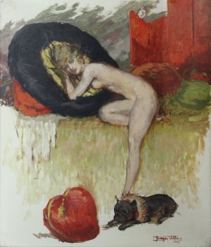 (4) Les Quatre Dames De Couleurs by Georges VILLA - auction artwork with signature