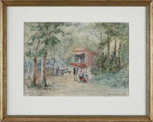Schweizeriet Vid Haga Grindar by Fritz AHLGRENSSON - auction artwork with signature