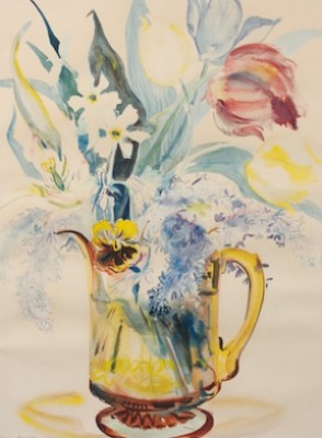 Flowers In An Amber Pitcher by Marion BRYSON