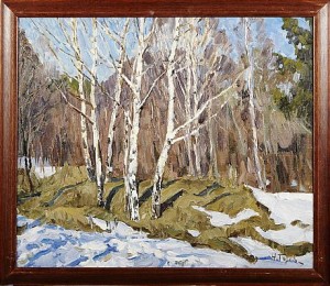 Vinterbjörkar by Nicolas GOROV - auction artwork with signature