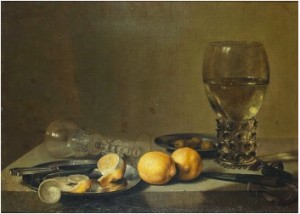 Stilleben Med Citroner by Pieter CLAESZ - auction artwork with signature