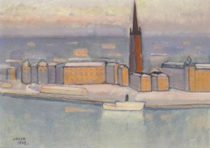 Stockholmsvy över Gamla Stan by Einar JOLIN