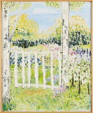 Trädgårdsgrinden by Ulla BELLNÄS - auction artwork with signature