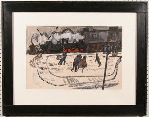 Moscow Train by Eduard GOROKHOVSKY - auction artwork with signature