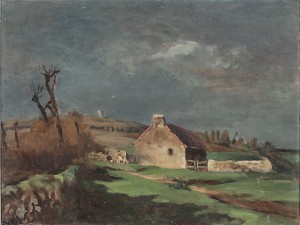Landskap Med Hus by Emile BRESSLER - auction artwork with signature