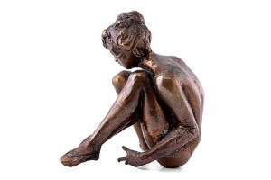 A Ballerina Sitting. by Matti HAUPT
