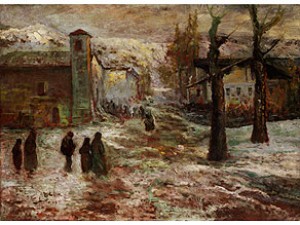 I Vespri A Polcenigo by Vittore Antonio CARGNEL - auction artwork with signature