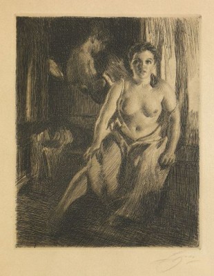 Sängpallen by Anders ZORN