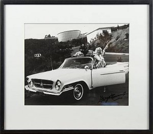 Marilyn In A White Chrysler by George BARRIS