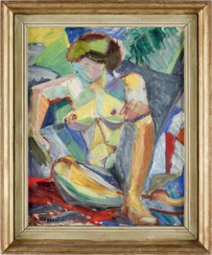 Sittande Kvinna by Birgitta HÖGSELL - auction artwork with signature