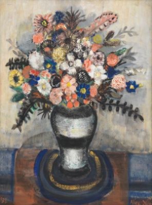 Still Life Of Flowers by Alice Morland FLINT - auction artwork with signature