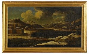 Vinterlandskap by Orazio GREVENBROECK