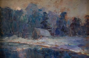 Winter Sunrise by Nina ZBANDUTO - auction artwork with signature