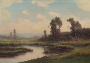 Landscape With River by Robert T STUART