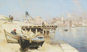 Hamnvy, Marseille by Étienne Philippe MARTIN - auction artwork with signature