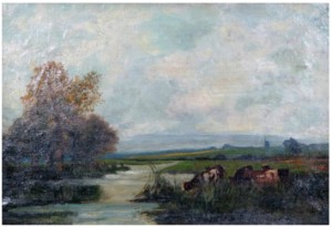 Kor I Landskap by Walter William MAY - auction artwork with signature