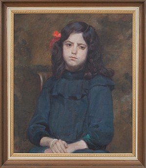 Flickporträtt by Hedvig TEGNÉR - auction artwork with signature