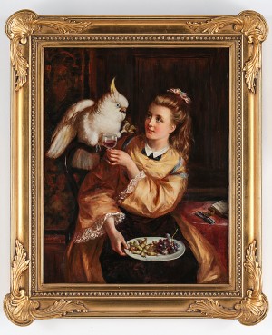 Dam Med Kakadua by Thomas Frank HEAPHY - auction artwork with signature