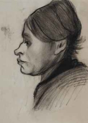 Head Of A Peasant Woman: Left Profile by Vincent Van GOGH