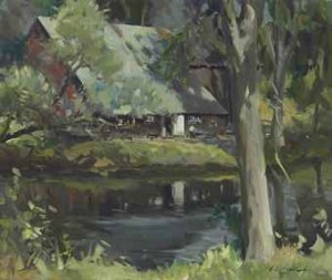 Spring In Vermont by Ogden Minton PLEISSNER - auction artwork with signature