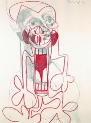Study For Portrait Of A Woman by George CONDO