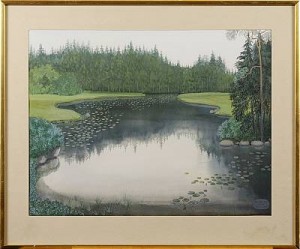 Höljevattnet by Agneta SWIDÉN - auction artwork with signature