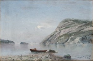 Kustmotiv Med Båtar by Max HAENEL - auction artwork with signature