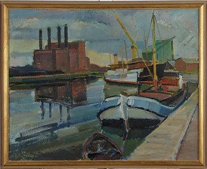 Motiv Från Malmö Hamn by Henry MAYNE