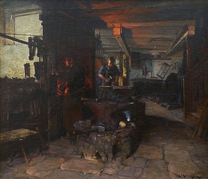 In The Smithery by Anders MONTAN