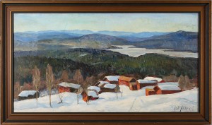 Vinterlandskap by Knut NORMAN
