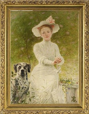 Porträtt Av Anne Sophie Ekenmann by Knut EKWALL