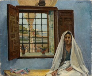 Portrait De Femme à Sa Fenêtre by Camille LEROY
