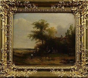 Lantlig Idyll by W. KNIGHT - auction artwork with signature