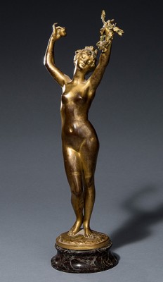 Dancing Nymph by Émile Edmond PEYNOT - auction artwork with signature