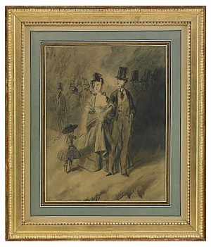 La Promenade by Constantin GUYS