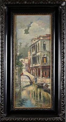 Motiv Från Venedig by Emilio FOSSATI - auction artwork with signature