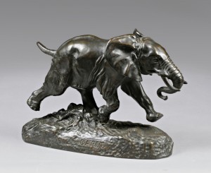 Eléphant Courant Du Sénégal by Antoine-Louis BARYE