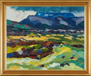 Landskap by Hrólfur SIGURDSSON - auction artwork with signature