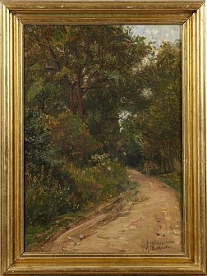 Parkmotiv by Germain Eugène BONNETON - auction artwork with signature