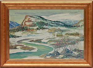 Lappländskt Landskap by Erik KULLSTRÖM - auction artwork with signature