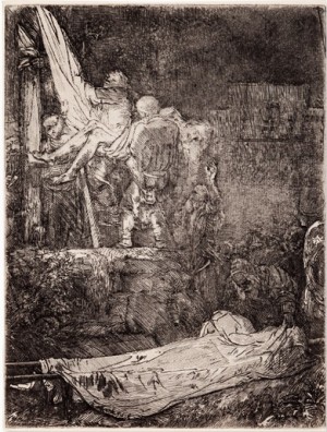 The Descent From The Cross At Night by Rembrandt Harmenszoon Van RIJN
