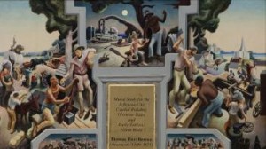 A Social History Of Missouri: Mural Study For The Jefferson City Capitol Building (pioneer Days And Early Settlers - North Wall) by Thomas Hart BENTON