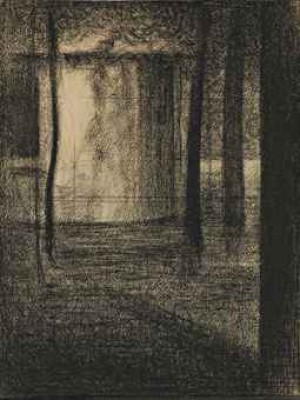 Femme Debout, La Tête Nue by Georges Pierre SEURAT