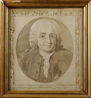 Porträtt Föreställande Carl Von Linné by Henning WENDELL - auction artwork with signature
