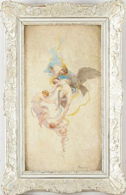 Allegoriskt Motiv by Paul BAUDRY - auction artwork with signature