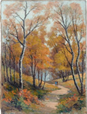 Sous Bois En Automne by Narcisse HÉNOCQUE - auction artwork with signature