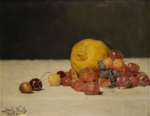 Stilleben Med Körsbär Och Apelsin by Axel KULLE